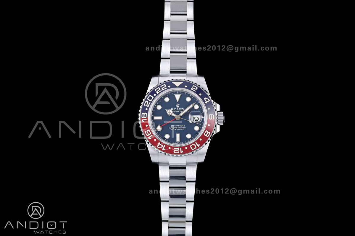 GMT Master II 126719 BLRO Gain Weight QF 1:1 Blue Dial On Oyster Bracelet SH3285 CHS (Free Sprung)